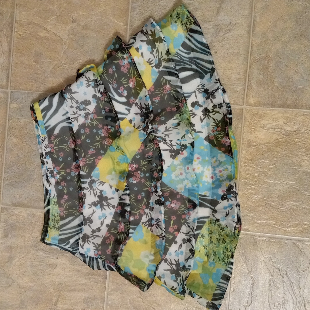 Cato 7 ruffled skirt Spring school casual versatile Multi Colored GUC